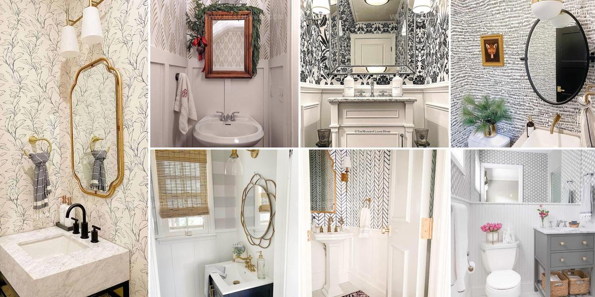 4414114 Small Bathroom Wallpaper Ideas