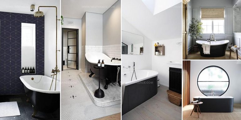 1765005 Bold Black Bathtub Ideas