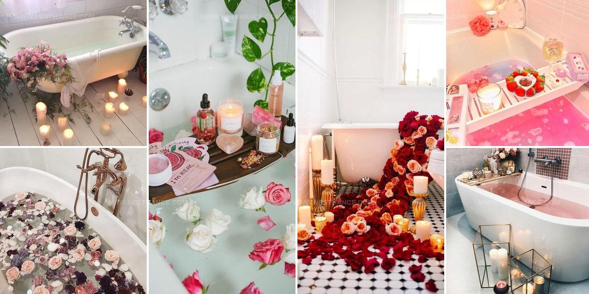 9782411 Valentines Day Bathroom Decor Styling