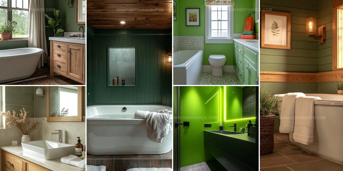 3636991 Green Bathroom Color Inspiration
