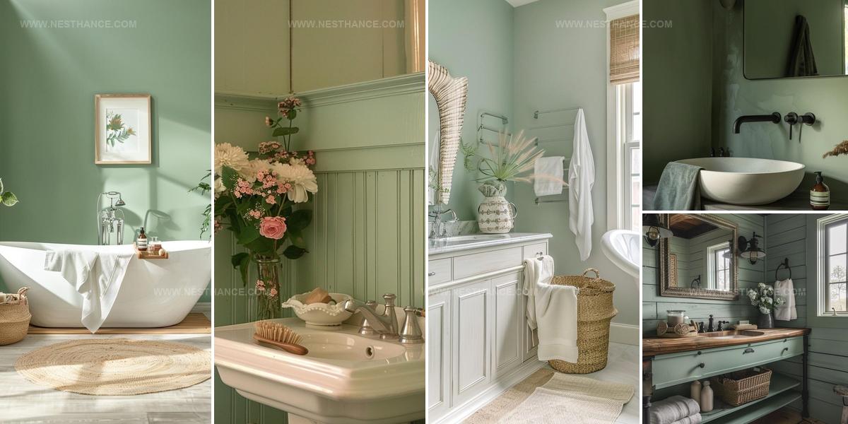 3160508 Sage Green Bathroom Designs