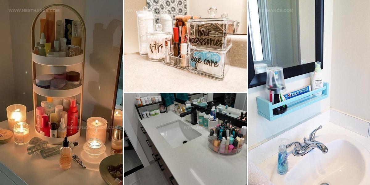 1544152 Smart Bathroom Countertop Organization Ideas