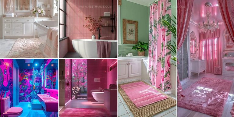 9391892 Pink Bathroom Decor Inspiration