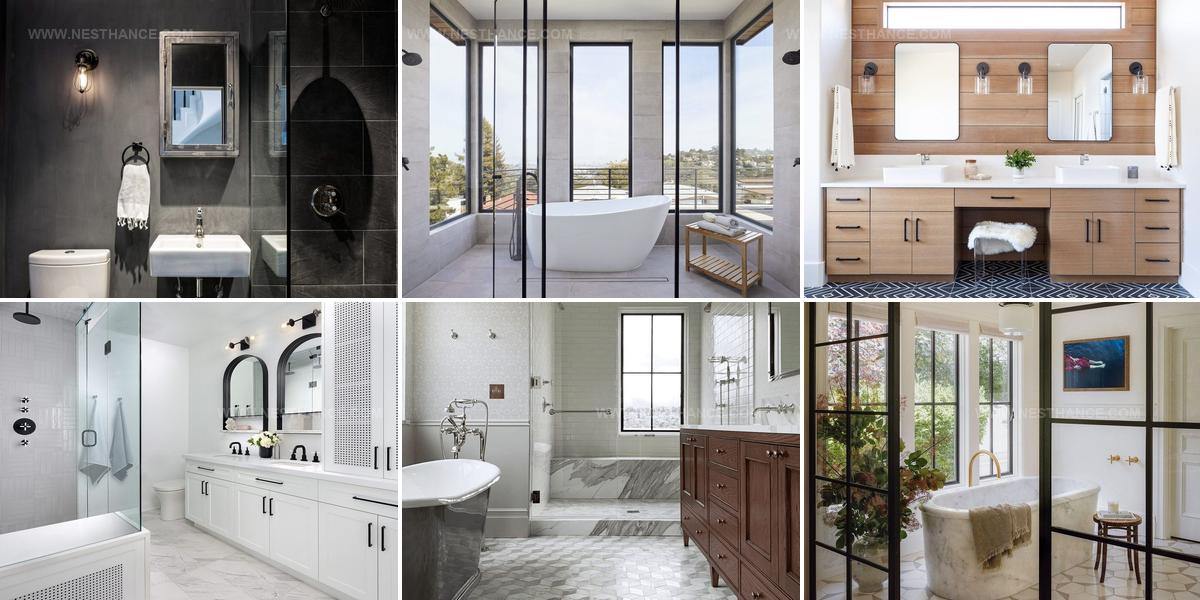3169816 Grey Tile Bathroom Decor Ideas