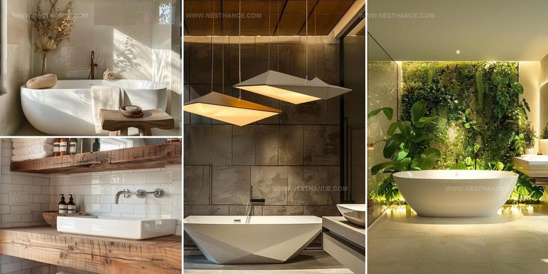 2409856 Warm Japandi Bathroom Designs