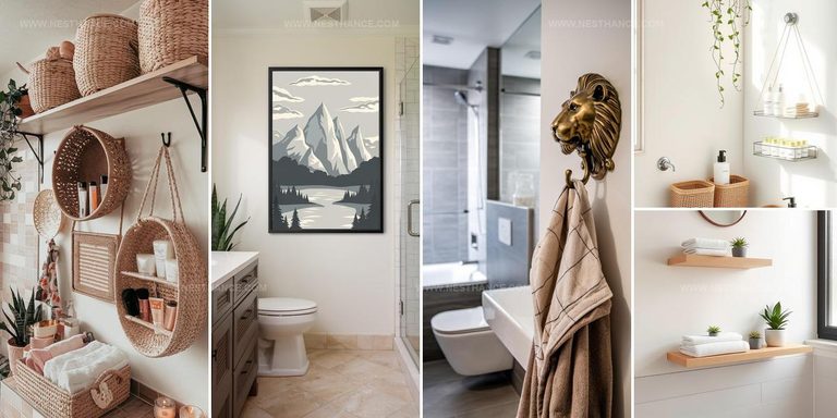 3280898 Creative Bathroom Wall Decor Ideas