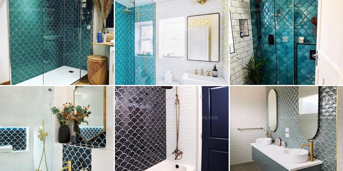 6722912 Bathroom Fish Scale Tile Patterns