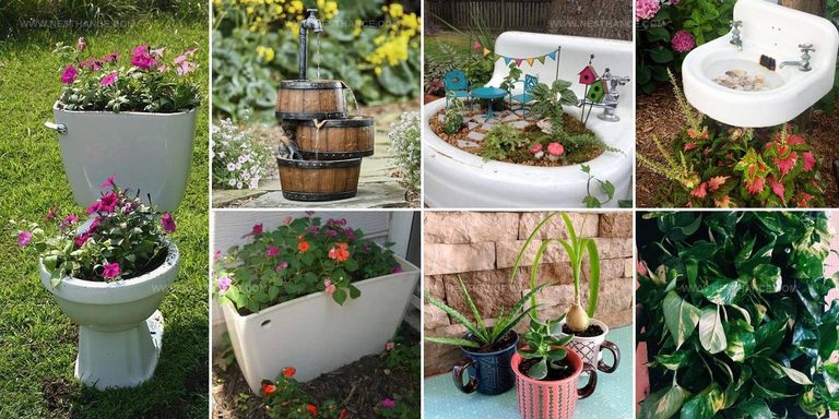 1254790 DIY Garden Bathroom Item Ideas