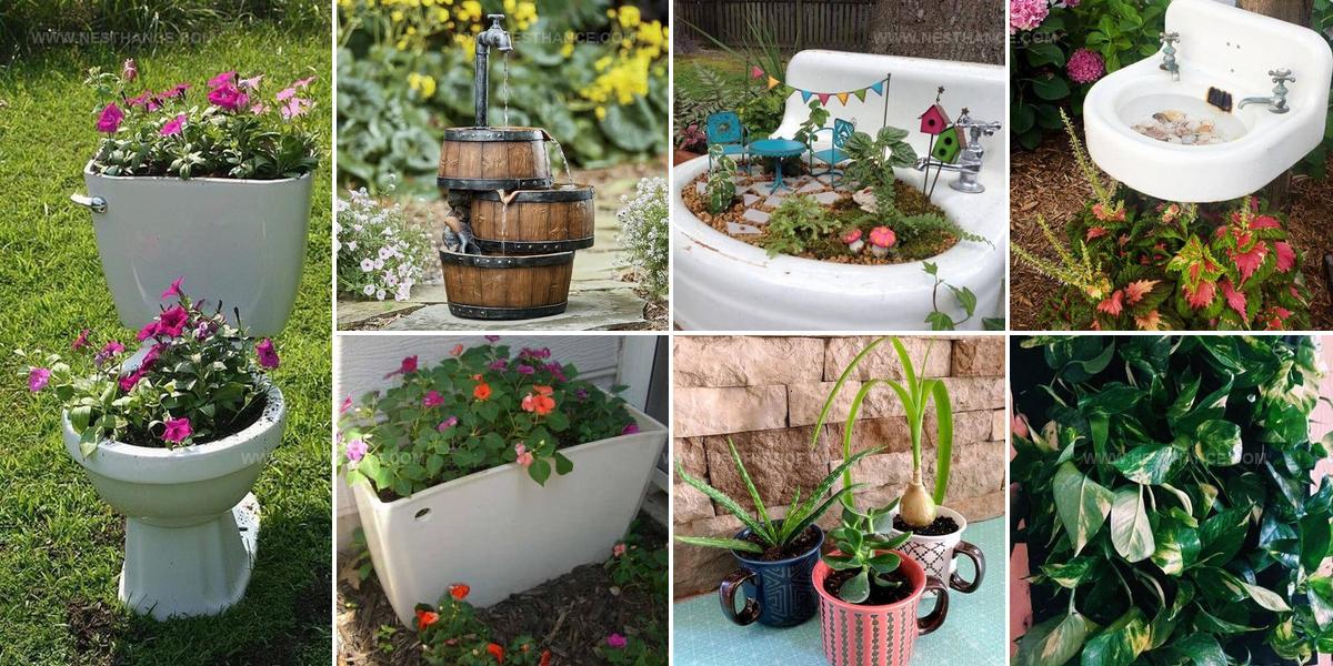 1254790 DIY Garden Bathroom Item Ideas