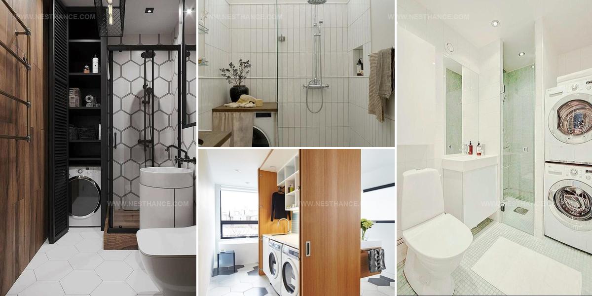 3225038 Washing Machine Bathroom Designs
