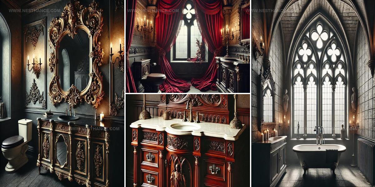 2936627 Dark Gothic Bathroom Designs