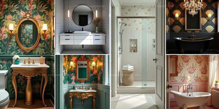 9424328 Modern Bathroom Wallpaper Designs