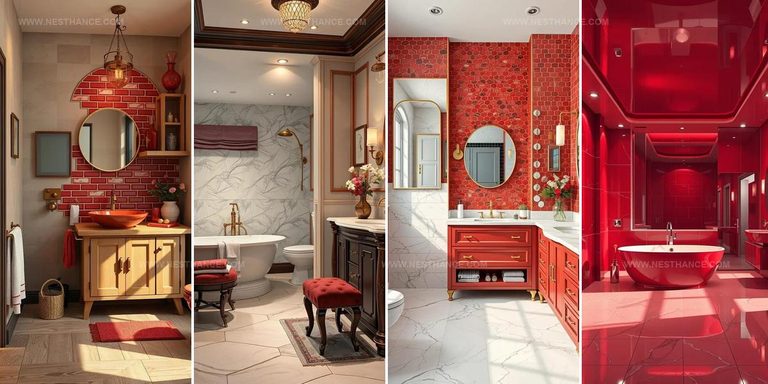 3713765 Red Accents In The Bathroom Design Ideas