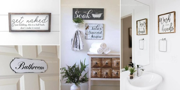 5859778 Welcoming Bathroom Sign Ideas