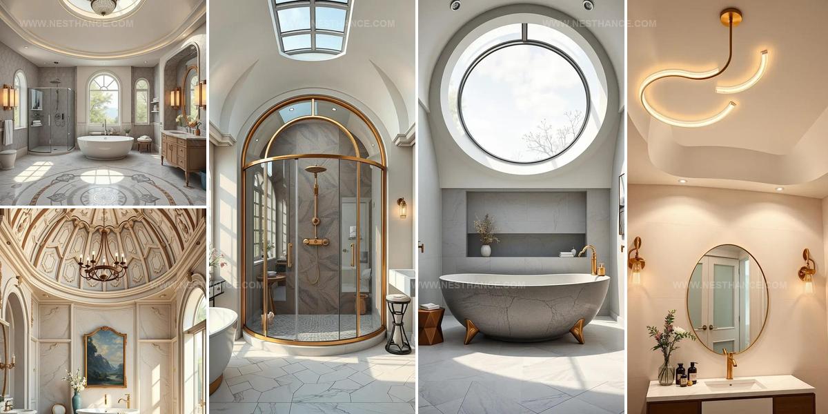 2059960 Curved Bathroom Decor Ideas Modern Design