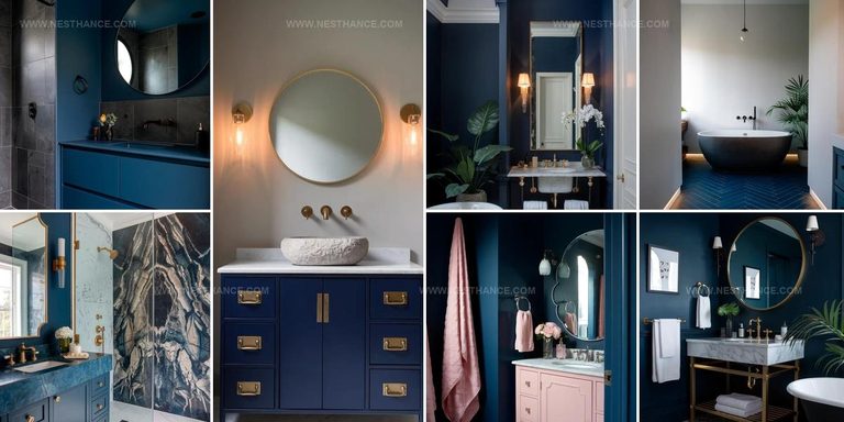 4862526 Moody Blue Bathroom Decor Ideas