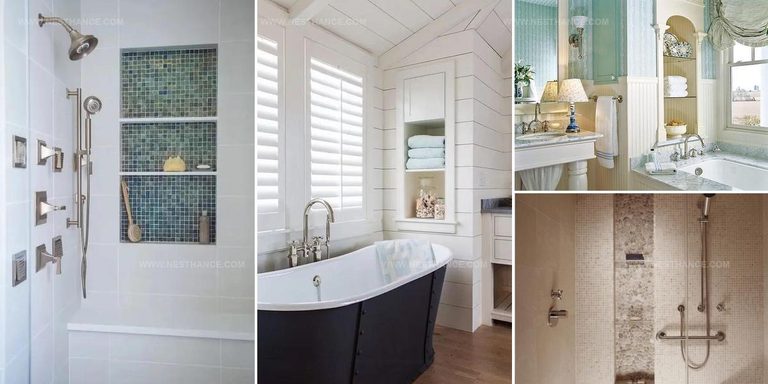 1082932 Organized Bathroom Storage Niche Ideas