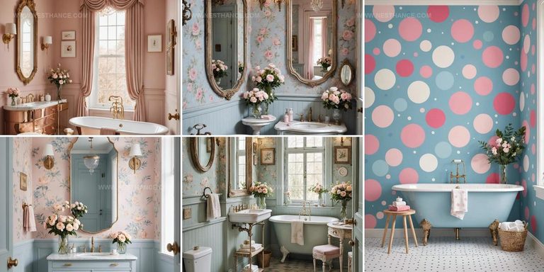 7717374 Girly Bathroom Wallpaper Designs