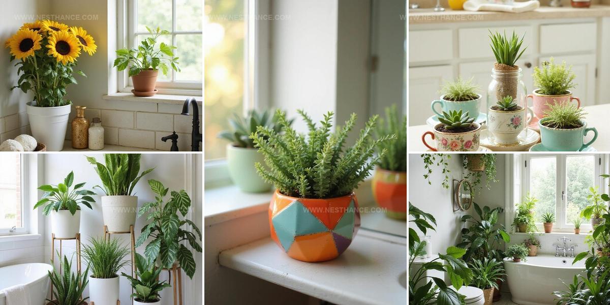 6642556 Bathroom Plant Decoration Ideas