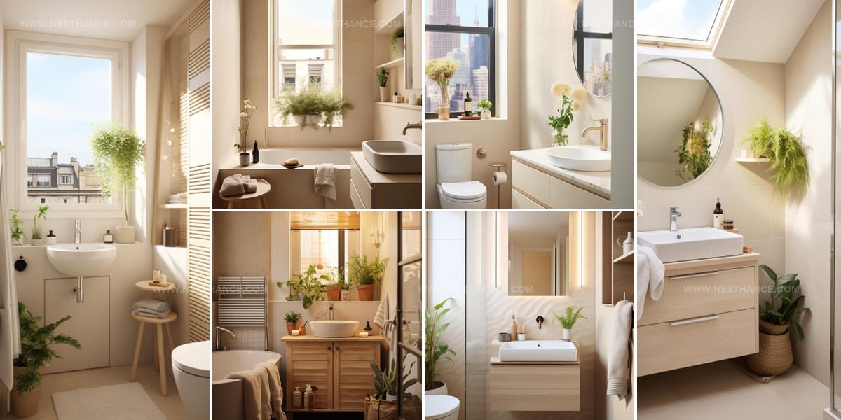 6117034 Small Beige Bathroom Ideas