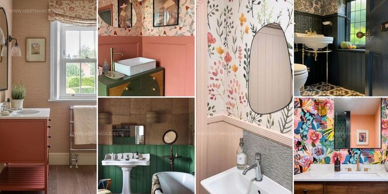 7872726 Decorative Bathroom Wallpaper Ideas