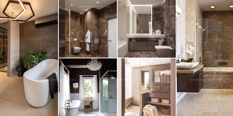 4544541 Rich Brown Bathroom Decor Ideas