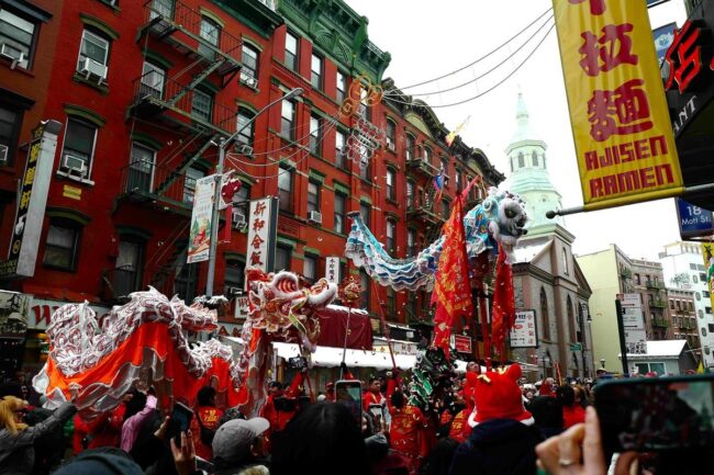 Street Spectacle of Dragon Dance Festivity