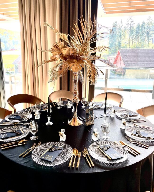 Elegant Dining Table Setup