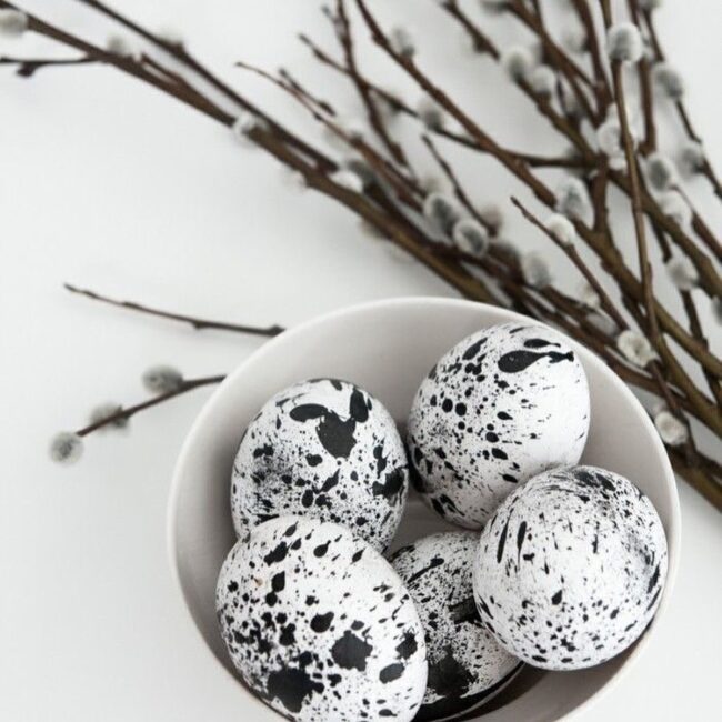 Chic Monochrome Easter Egg Designs