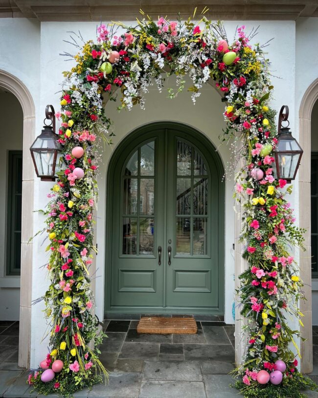 Springtime Floral Arch for Easter Celebrations