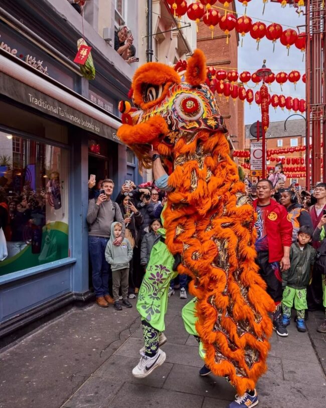 Energetic Lion Dance Parade Unleashed