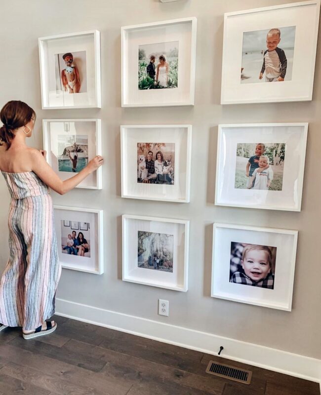 Personalized Family Gallery in the Hallway