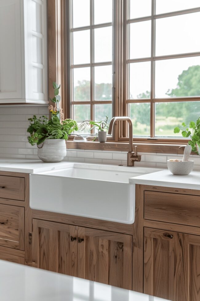 Classic Farmhouse Sink with Apron Design
