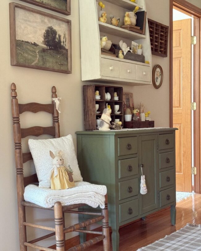 Charming Nook Enhanced with Vintage Accents
