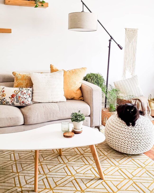 Playful and Comfortable Living Area