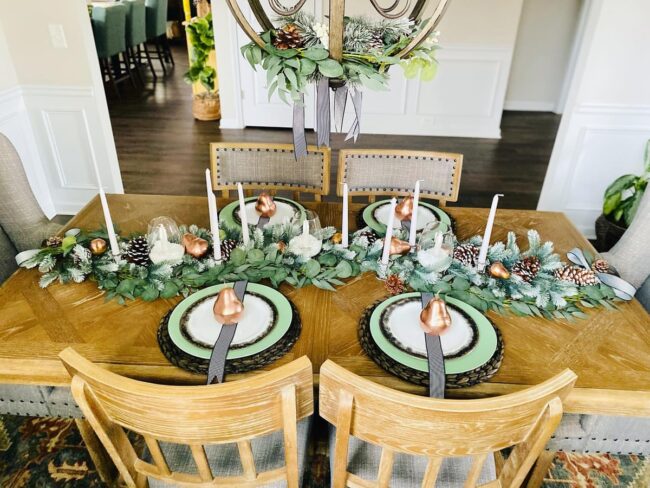 Rustic Table with Elegant Accents