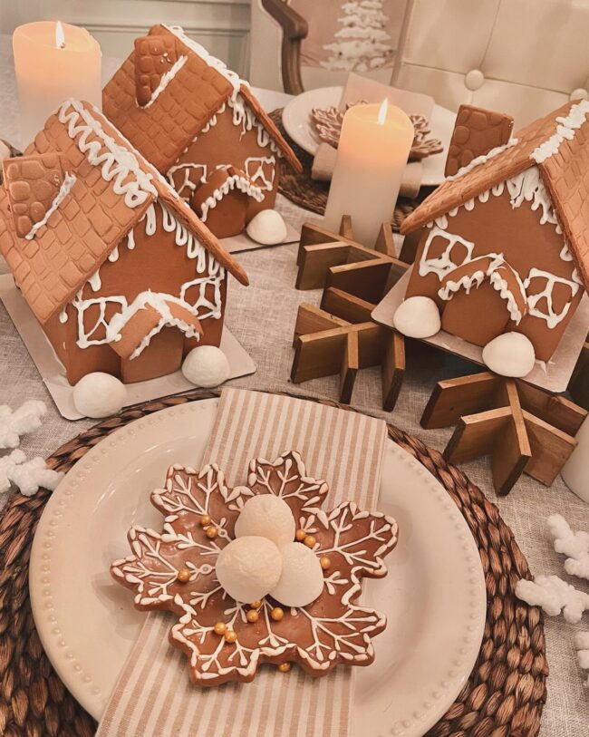 A Gingerbread-Themed Holiday Setting