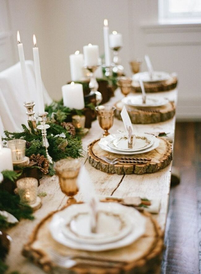 A Woodland Table with Rustic Details