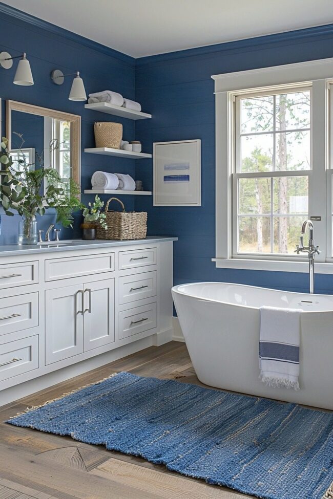 Deep Blue Denim Home Accents
