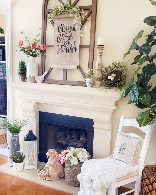 Nature-Inspired Mantel Decor Ideas