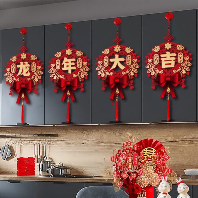 Red and Gold Ornaments for Prosperity