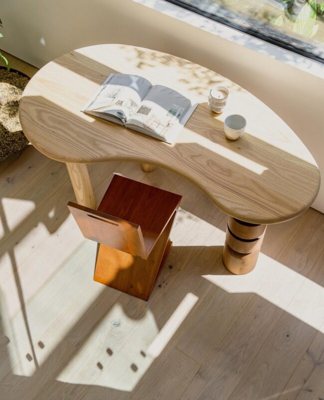 Light Play with Natural Wood Accents