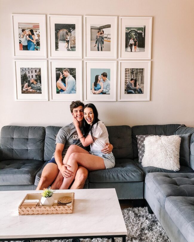 Playful Couples Picture Wall