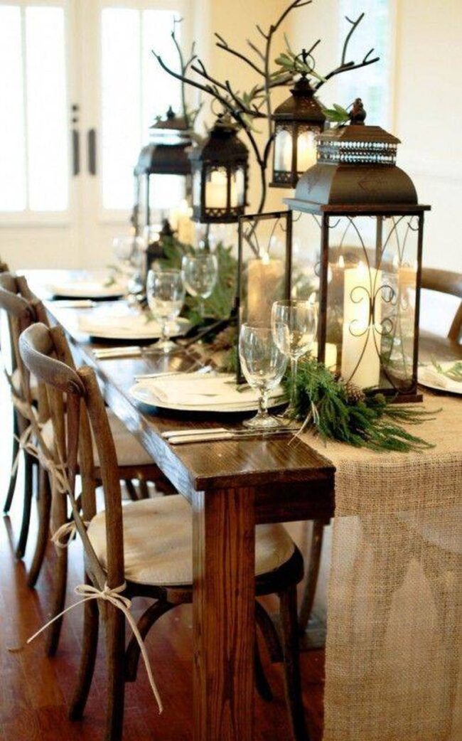 A Vintage Lantern for a Classic Table