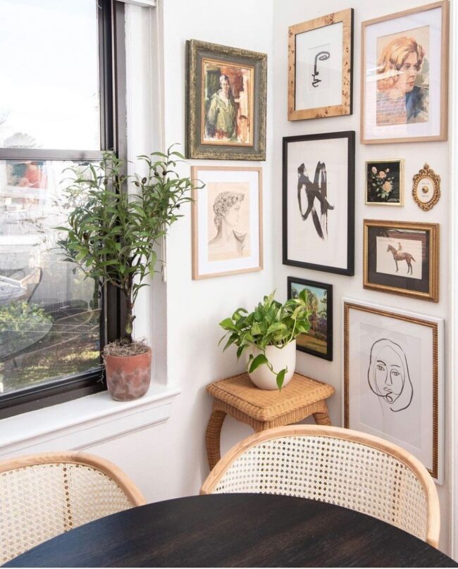 Gallery Wall in a Small Space