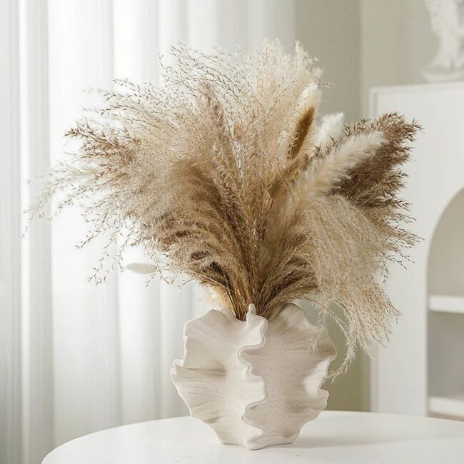 Unique Vase with Wave-Like Texture