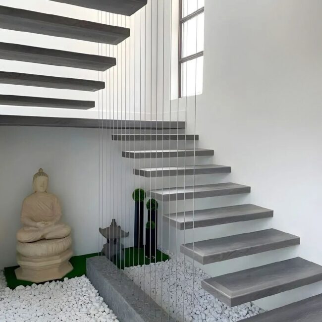 Zen Sanctuary with Floating Steps