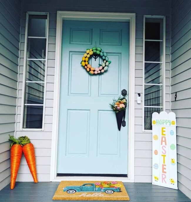 Lively Easter Door Decorations for Spring