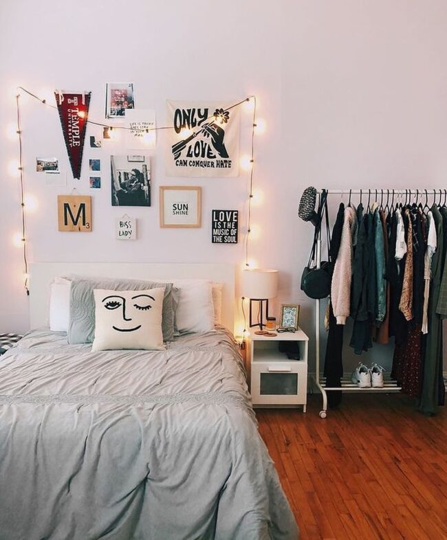 Open Closet with Gallery Wall Style