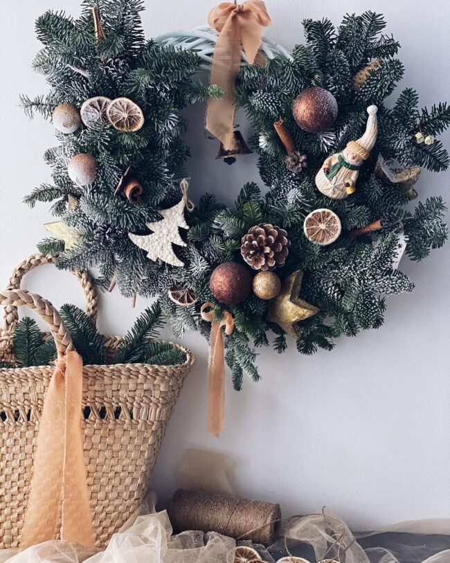 Frosted Magic in a Whimsical Wreath